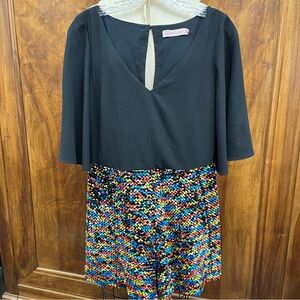 Traffic People Sequin Party Romper size Medium